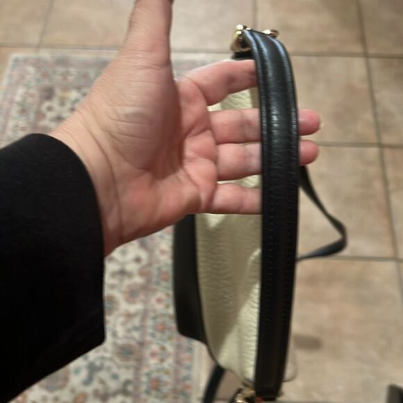 Kate Spade Cream and Dark Blue Leather Crossbody Bag - Picture 8 of 8